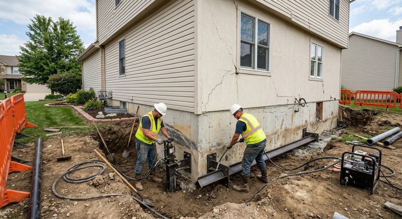 Sinking Foundation Repair in Sarasota, FL