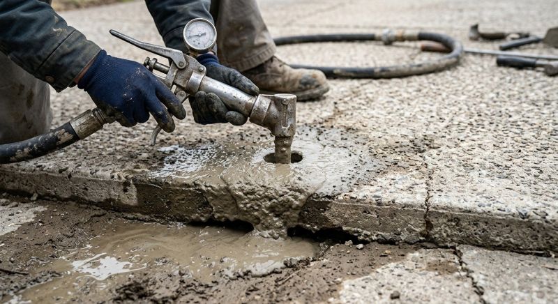 Concrete Settlement Repair in West Des Moines, IA