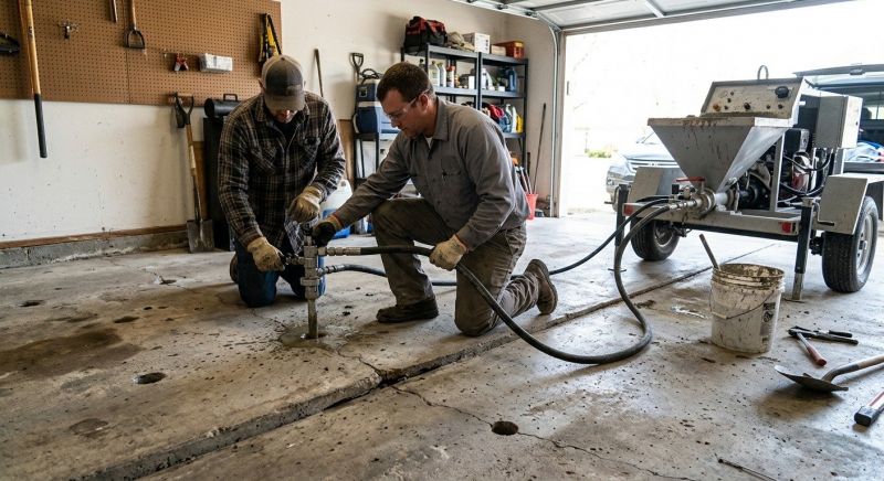 Garage Settling Repair in West Des Moines, IA